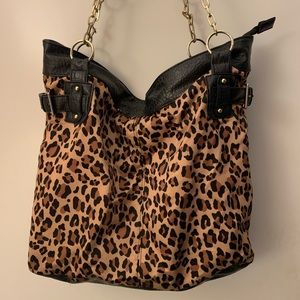 Leopard print handbag